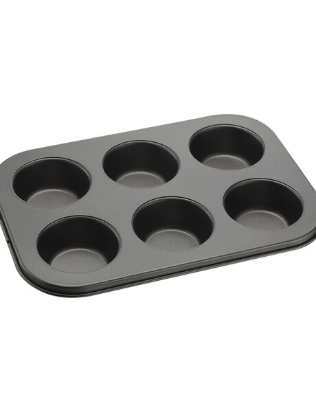 MOLDE MUFFIN X6 26.3X18.5X3CM GRIS ANTIADHERENTE MOLDE MUFFIN X6 26.3X18.5X3CM GRIS ANTIADHERENTE