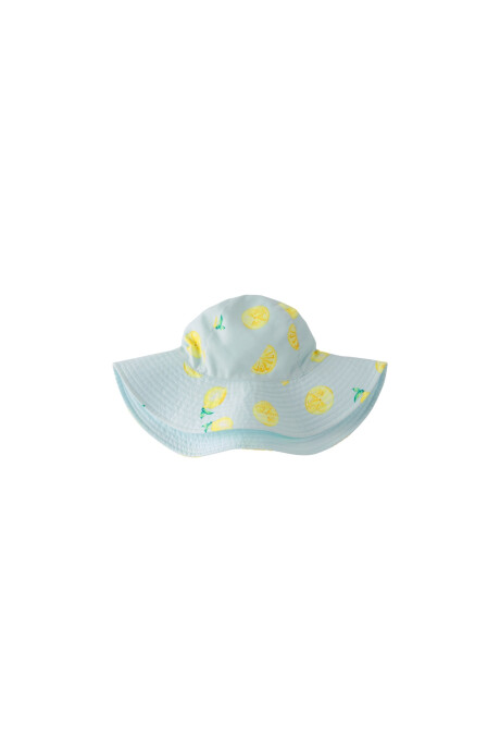 Capelina reversible, diseño limones Sin color