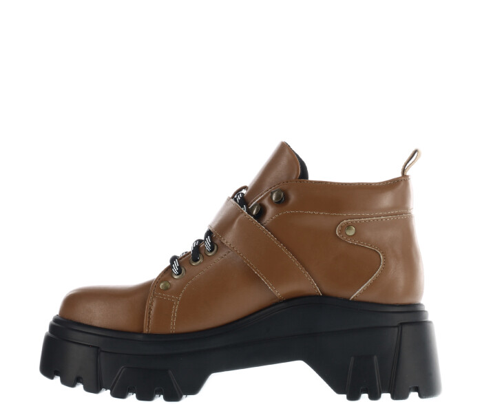 bota RUDI acordonada y con hebilla Tan