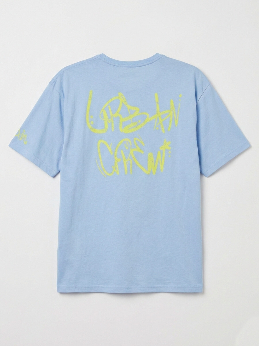 T-SHIRT GRAFFY DIXIE - Celeste 