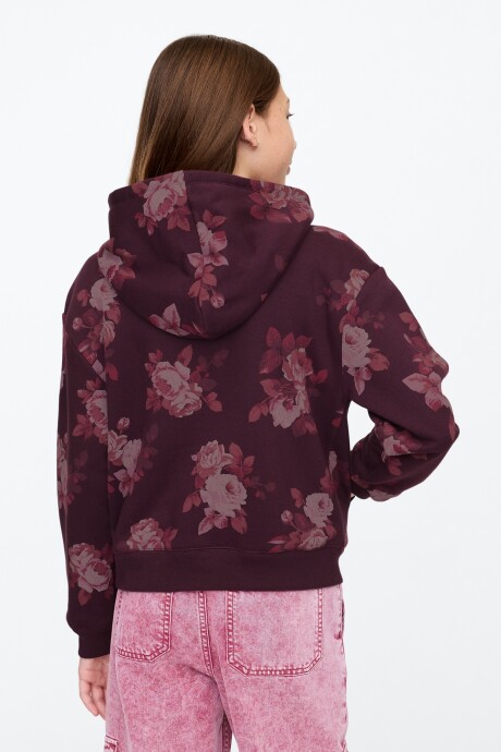 Canguro Logo Gap Con Felpa Niña Purple Floral