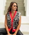 Chaleco Print rojo