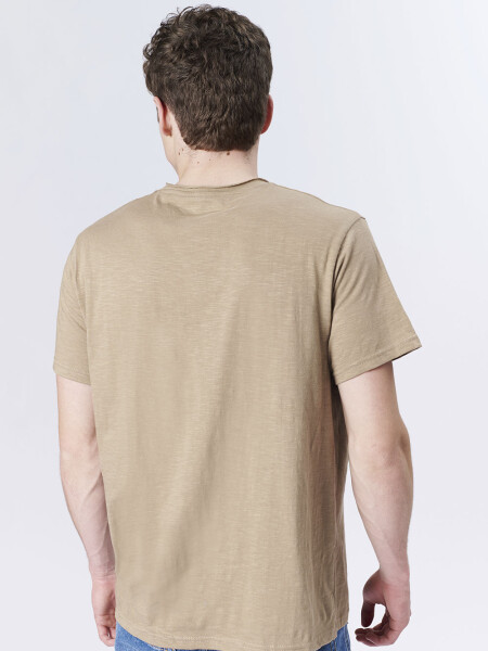 Remera Slub Taupe