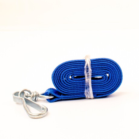 Cabresto de cinta con mosqueton Azul