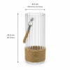 Fanal de Vidrio y Sisal Chico Fanal de Vidrio y Sisal Chico