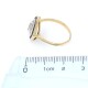 Anillo oro 18k dos tonos ,zafiros y brillantes Anillo oro 18k dos tonos ,zafiros y brillantes