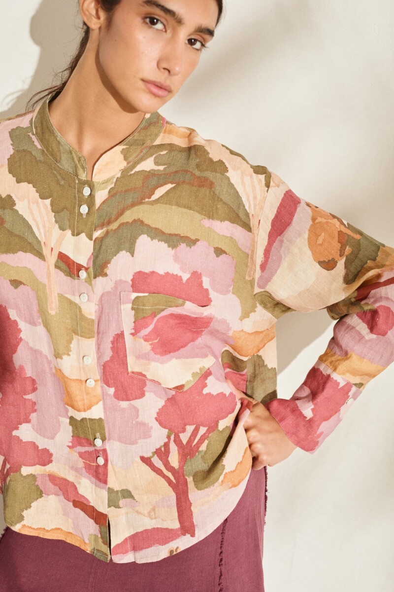 PRE VENTA CAMISA REMO PRINT Tierra
