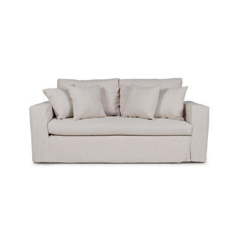 Sofá Moscow con Funda - Tela Rústica - 2,5 cuerpos TD5260-1635 (Beige)