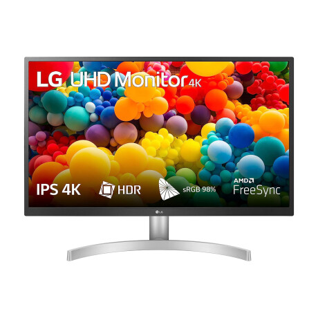 Monitor Gamer LG 27" 4K UHD IPS con HDMI DisplayPort 27UL500-W Blanco
