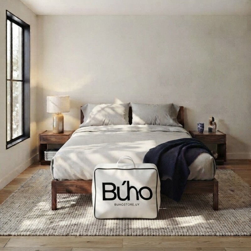 Acolchado de algodón 233T Ginebra blanco King