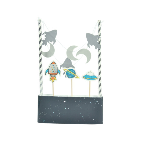 DECO PARA TORTA AZUL PAPEL 6GOU165