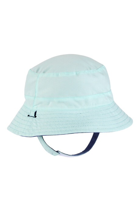 Gorro reversible con protección UPF 50+, azul y verde Gorro reversible con protección UPF 50+, azul y verde