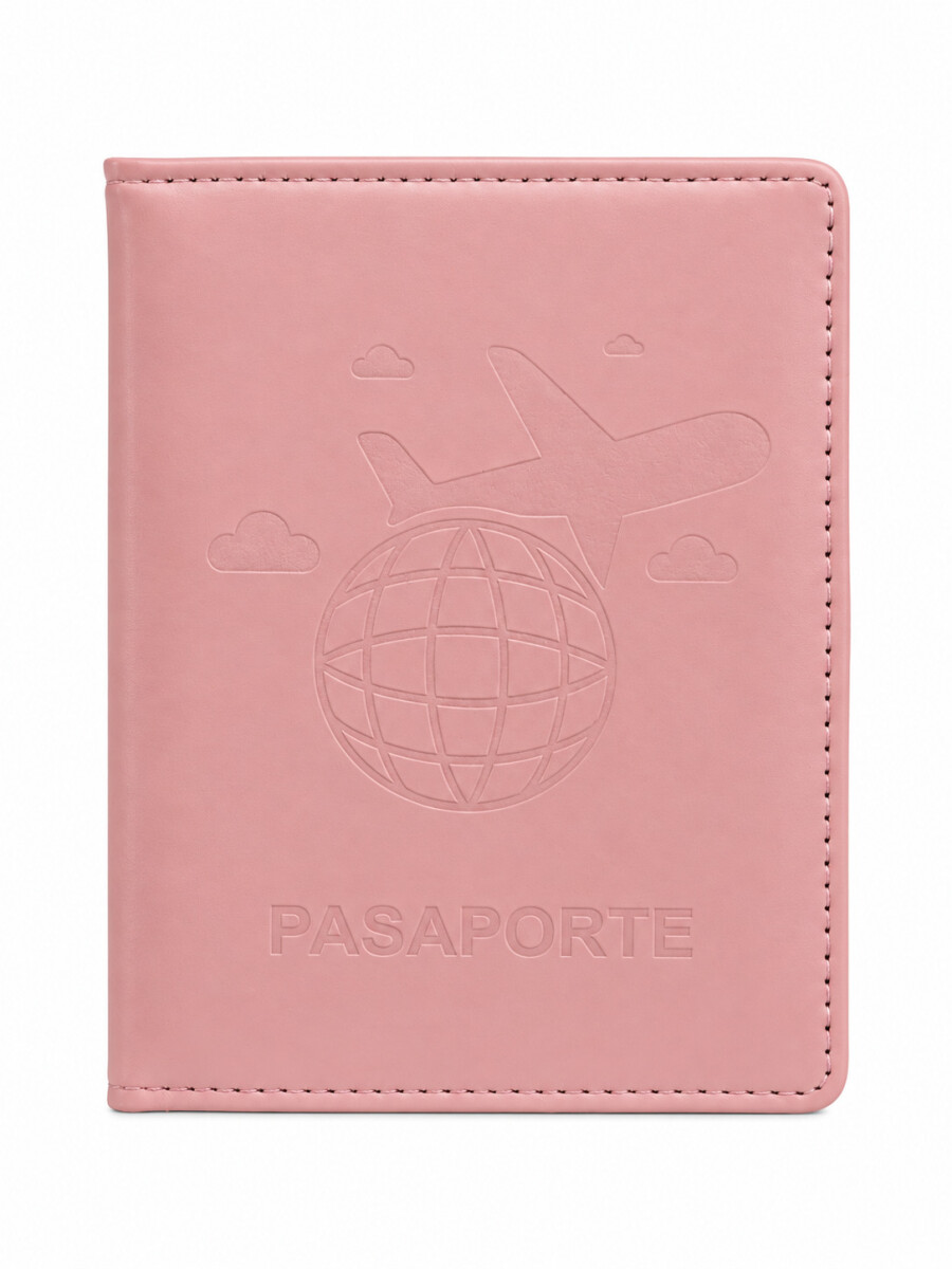 PORTAPASAPORTE - ROSADO 