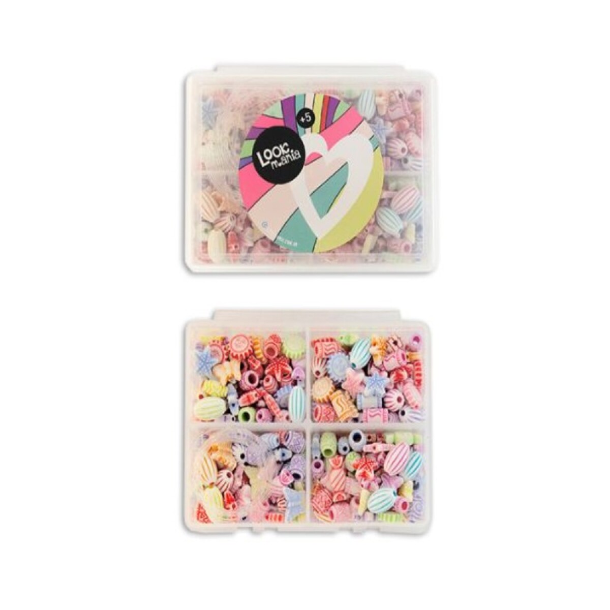 Kit para Crear Pulseras LOOK27 Caja con 4 Divisiones 