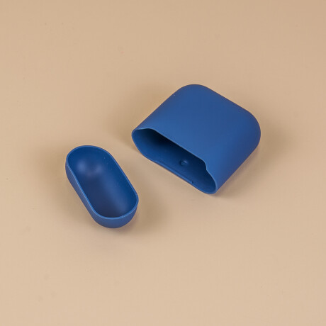 Funda De Silicona Para Auriculares Lisa Azul