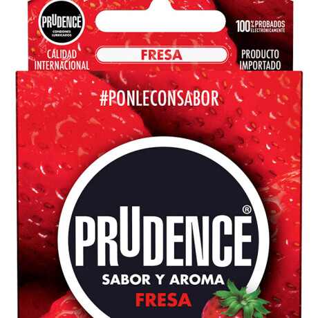 PRESERVATIVOS PRUDENCE X 3 UNID FRUTILLA PRESERVATIVOS PRUDENCE X 3 UNID FRUTILLA