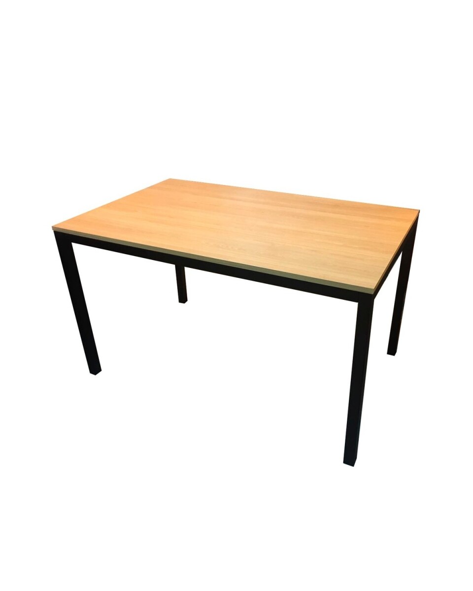 Mesa de comedor madera y hierro 150x80 