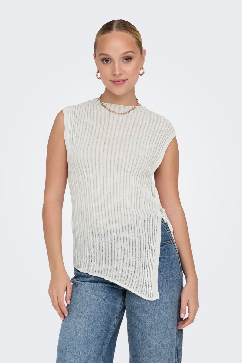 Sweater Effa Irregular Cloud Dancer