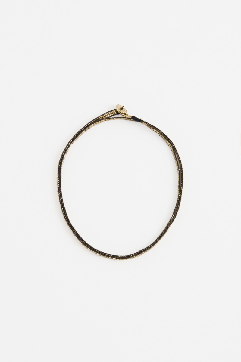 Collar Rock Beads Cobre