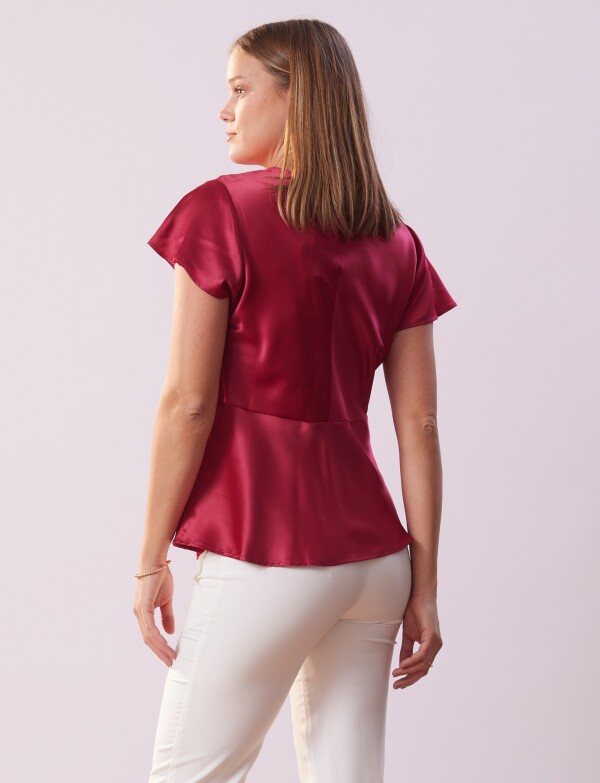 Blusa Satén FUCSIA