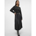 VMBELLAHOLLY HW 7-8COATED SKIRT C-24 2 Asphalt-Black