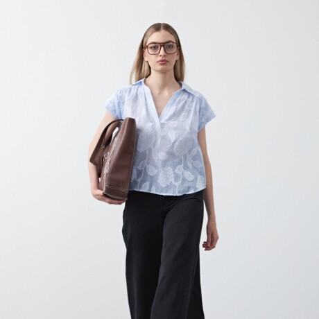 BLUSA CELINA Celeste