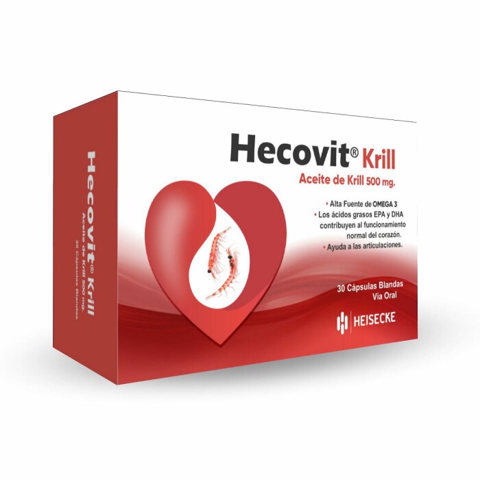HECOVIT KRILL CJ X 30 CAPS. BLANDAS única