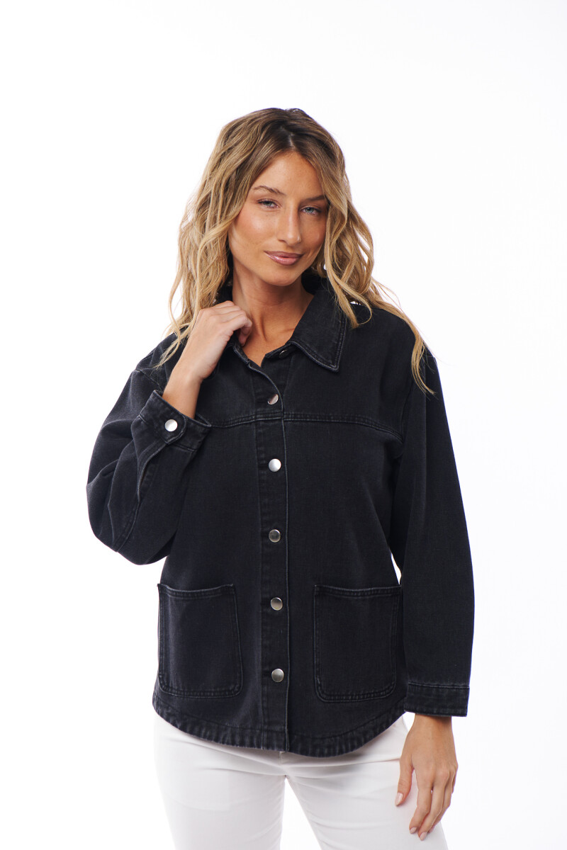 SOBRECAMISA JEAN ANISA NEGRO