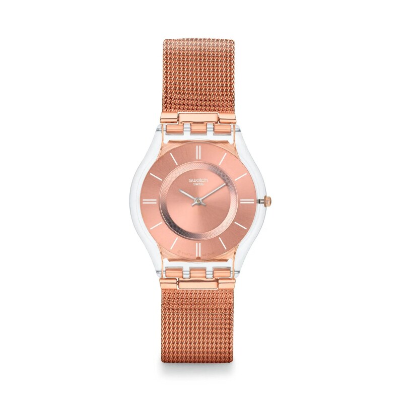 Reloj Swatch Hello Darling SS08K104M en acero rosa Rosé