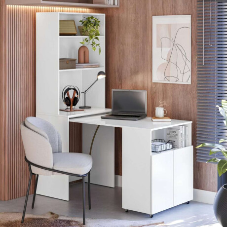 Escritorio Repisa Multifunciion Duo Blanco