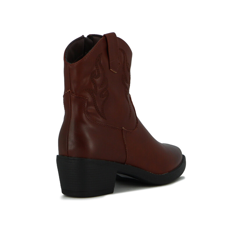 Bota Tejana Darkness Marron Oscuro