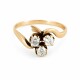 Anillo oro rojo y brillantes Anillo oro rojo y brillantes