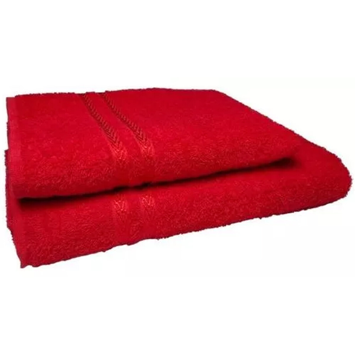 Pack de 2 Toallas De Baño Dohler Algodón 65x140cm Y 50x70cm Rojo - Rojo 