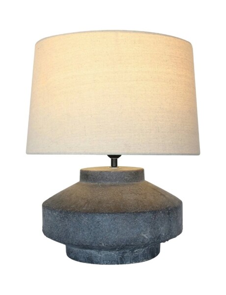 LAMPARA DE MESA TERRACOTA D40x48CM BASE GRIS/BEIGE LAMPARA DE MESA TERRACOTA D40x48CM BASE GRIS/BEIGE