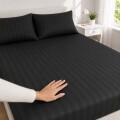 Juego De Sabanas Queen Diseño De Hotel 400 Hilos Premium Negro
