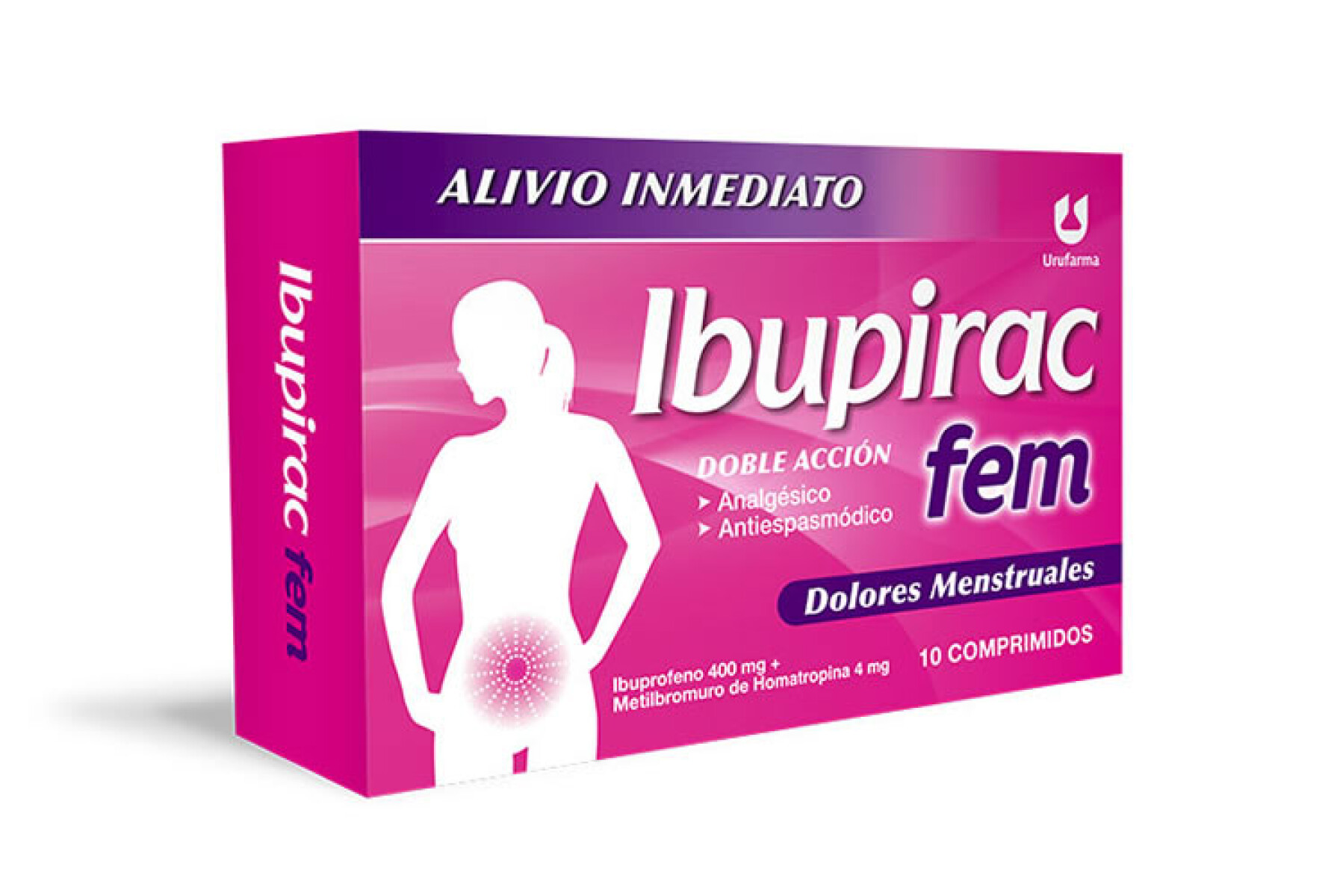Ibupirac Fem x10 Comprimidos | Suplemento Analgésico Femenino para Dolor Menstrual