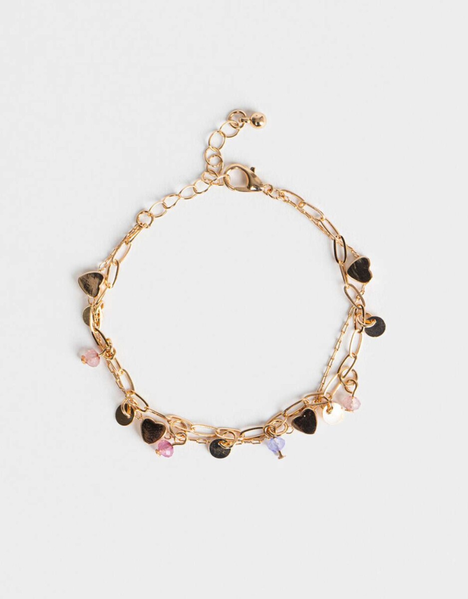 Pulseras Flexibles De metal - Dorado 