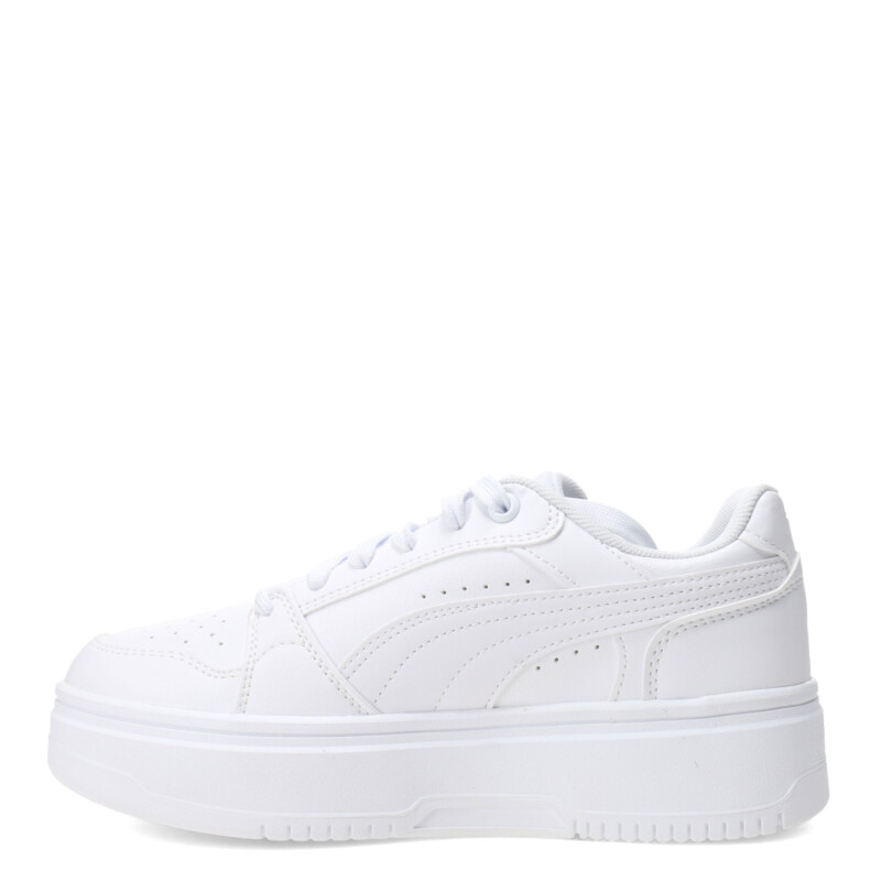 Championes de Mujer Puma Rebound Femme Low Blanco - Celeste Claro