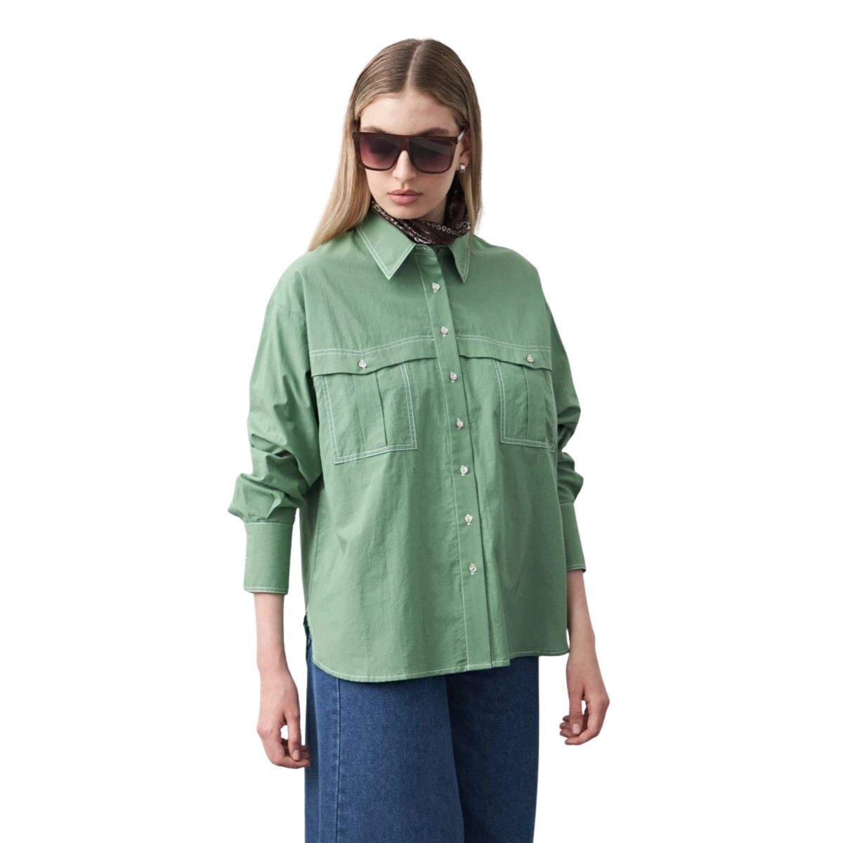 CAMISA EVIE XS-XL - VERDE 