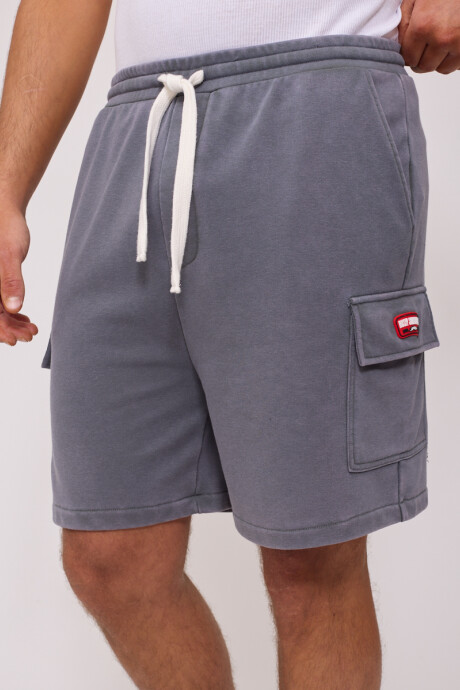 SHORT CARGO RIVEN RUSTY Gris Claro
