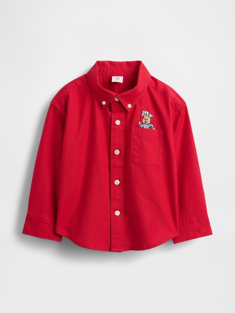 Camisa Oxford Toddler Niño - Modern Red 