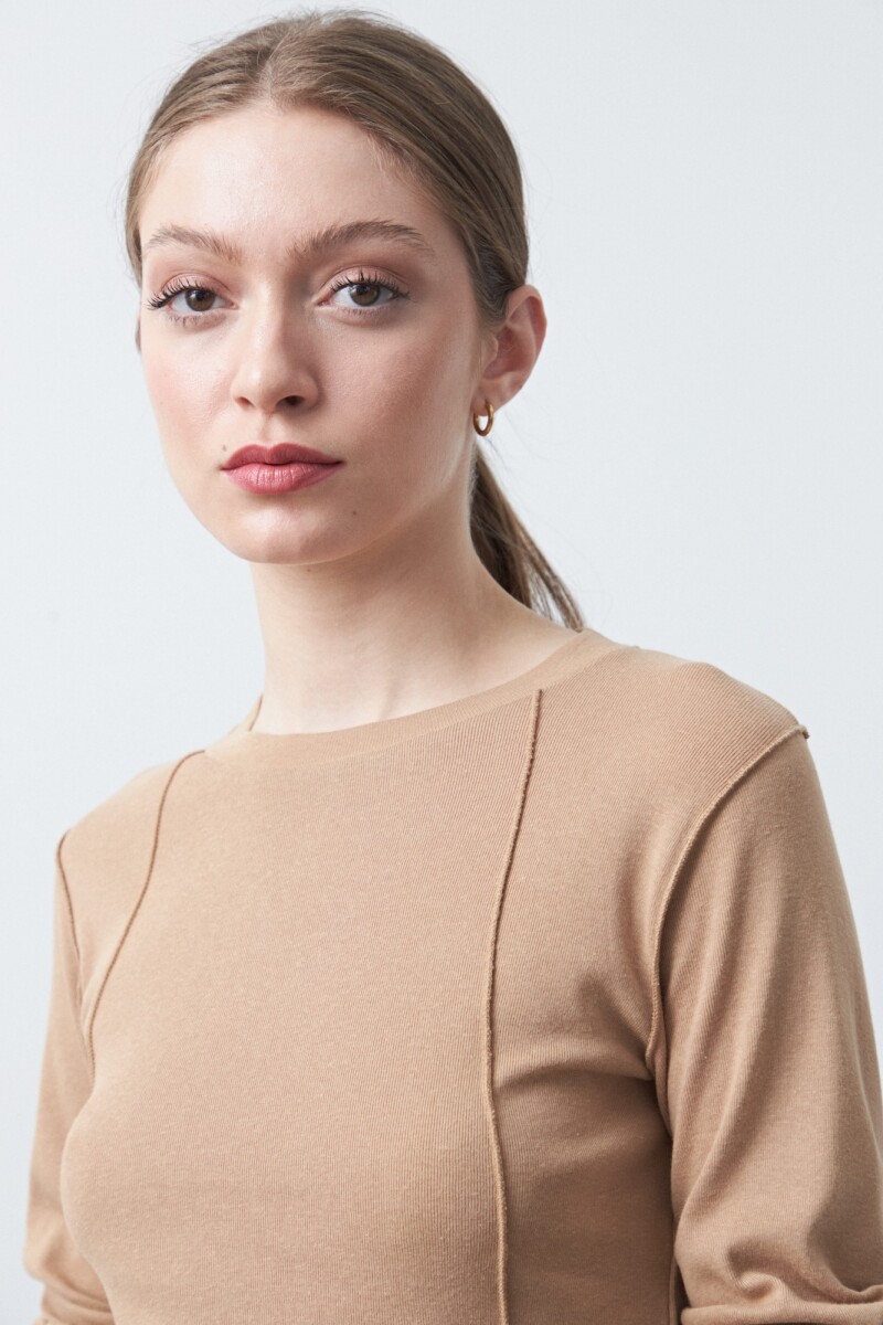 REMERA COLIMA Beige Oscuro