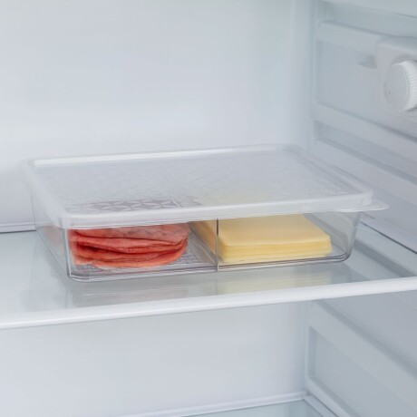 Organizador de fríos con divisor extraíble TRANSPARENTE