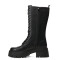 Bota de Mujer Miss Carol TOLLER de caña alta acordonada Negro