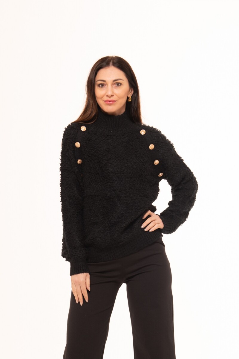 SWEATER CAPRICCI CAREZZA EXTRA TÉRMICO - NEGRO 