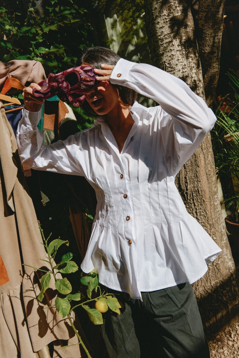 Corset Shirt - Blanco 