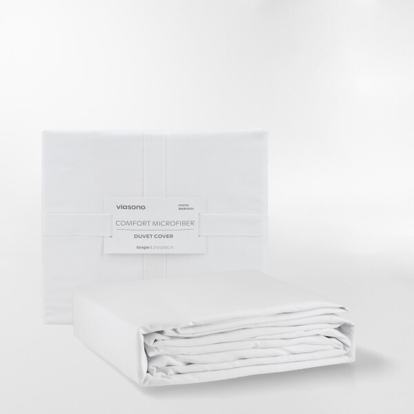 FUNDA DE DUVET MICROFIBER BLANCO - 1 PLAZA