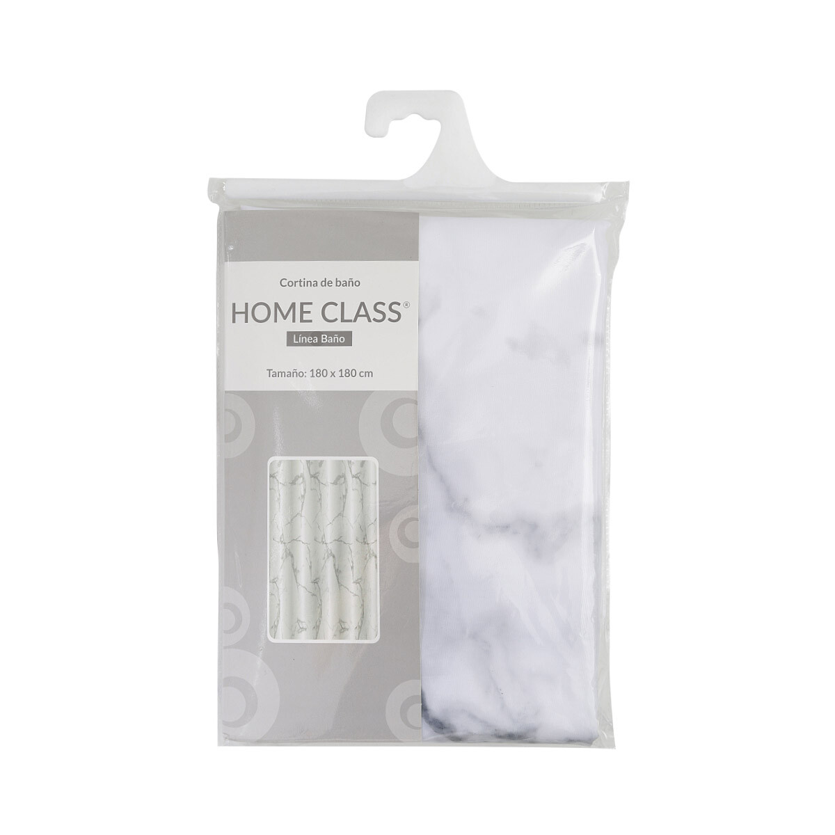 Cortina de Home Class con Argollas 180 x 180 cm - 20065 MARMOL BLANCO 