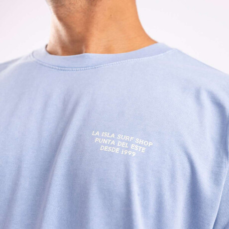 Remera La Isla Foca Bay blue mineral