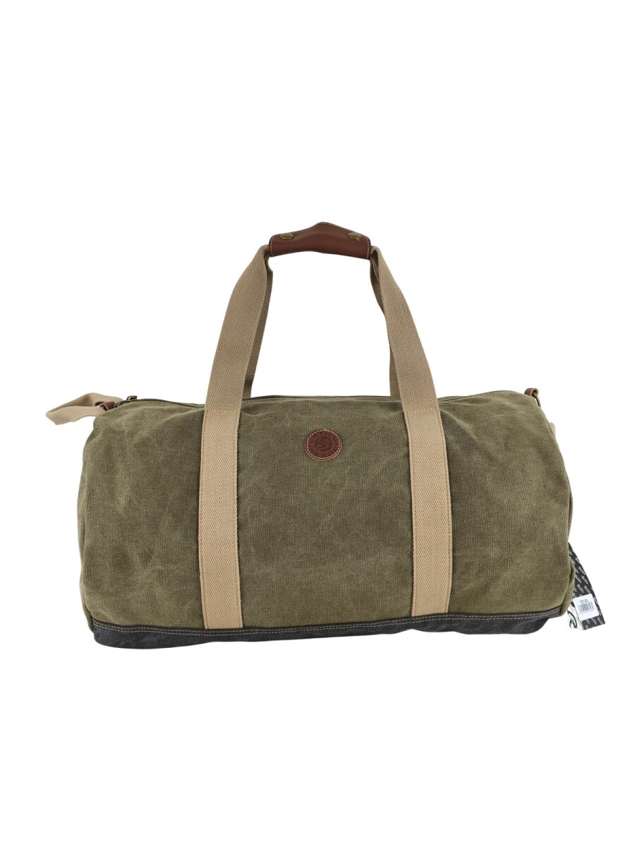 Bolso tubo de lona - Verde 